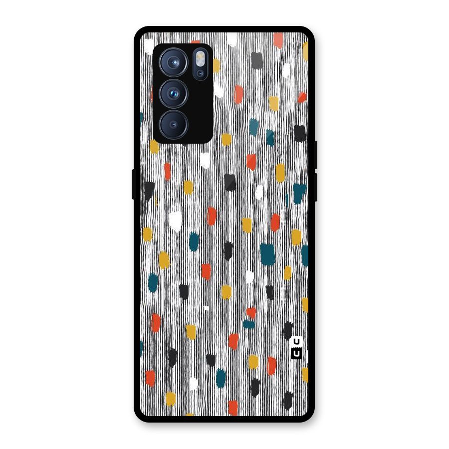 Single Paint Pattern Glass Back Case for Oppo Reno6 Pro 5G