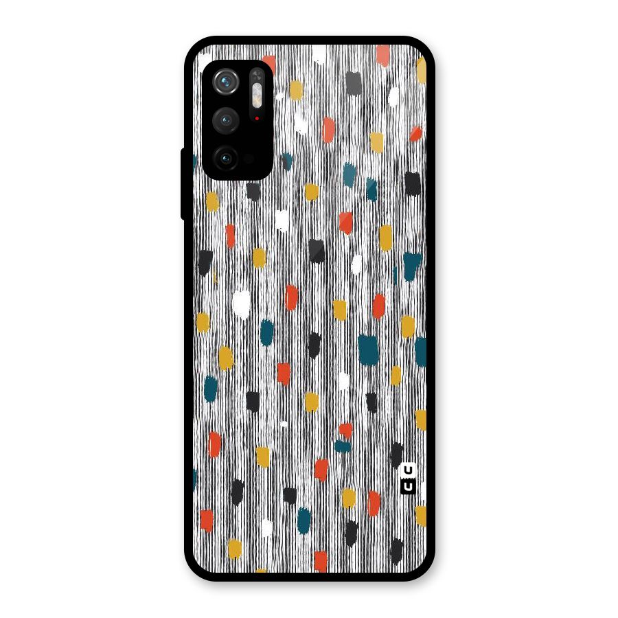 Single Paint Pattern Glass Back Case for Poco M3 Pro 5G