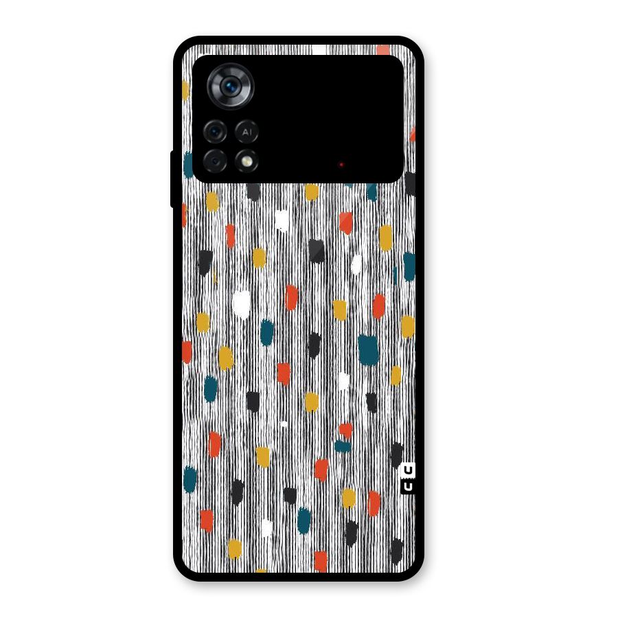 Single Paint Pattern Glass Back Case for Poco X4 Pro 5G