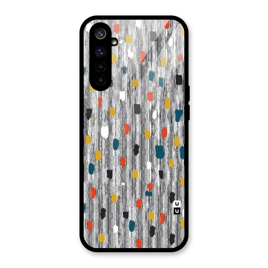 Single Paint Pattern Glass Back Case for Realme 6i