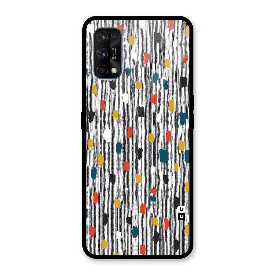 Single Paint Pattern Glass Back Case for Realme 7 Pro
