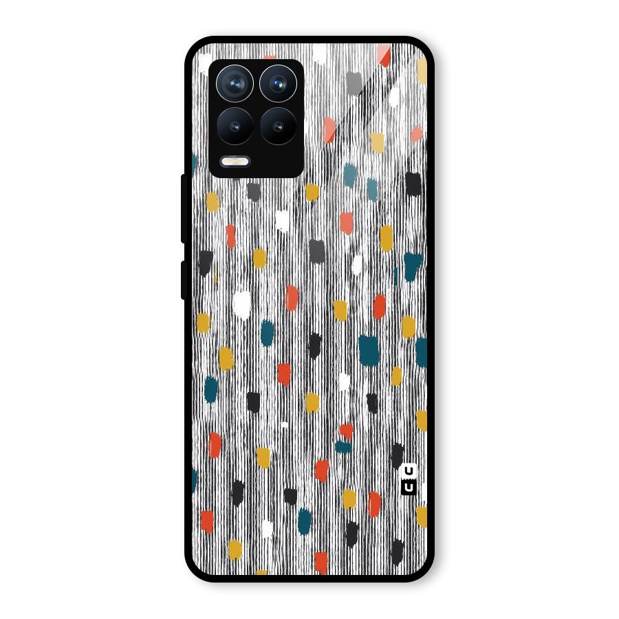 Single Paint Pattern Glass Back Case for Realme 8 Pro