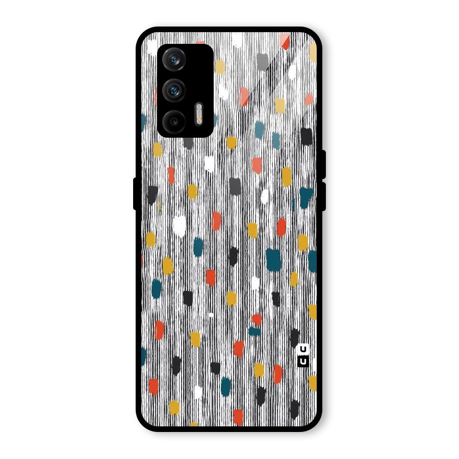 Single Paint Pattern Glass Back Case for Realme GT 5G