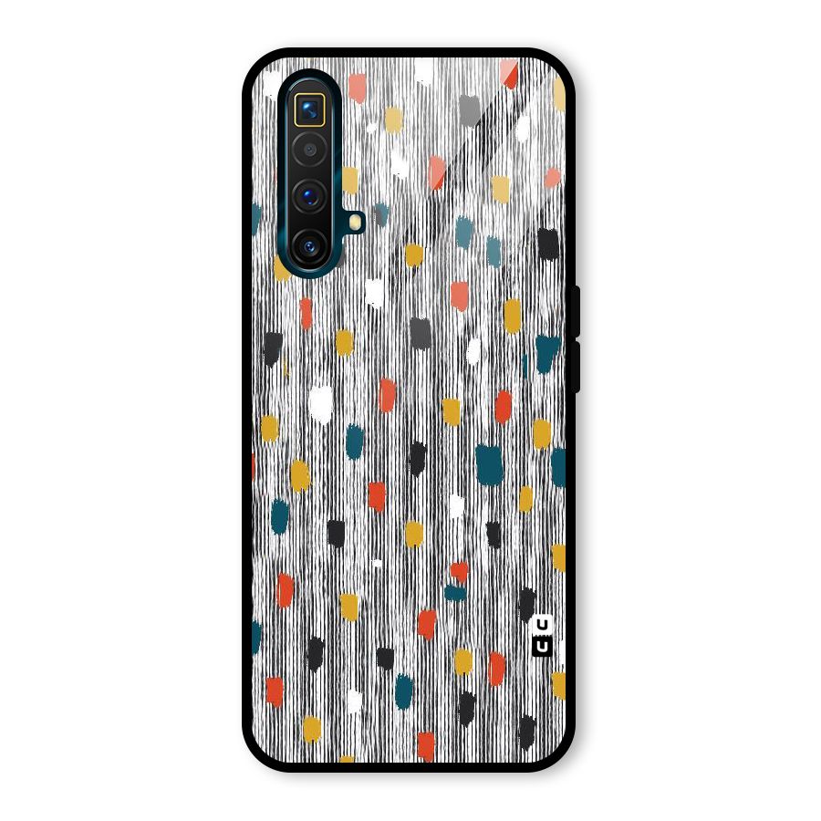Single Paint Pattern Glass Back Case for Realme X3