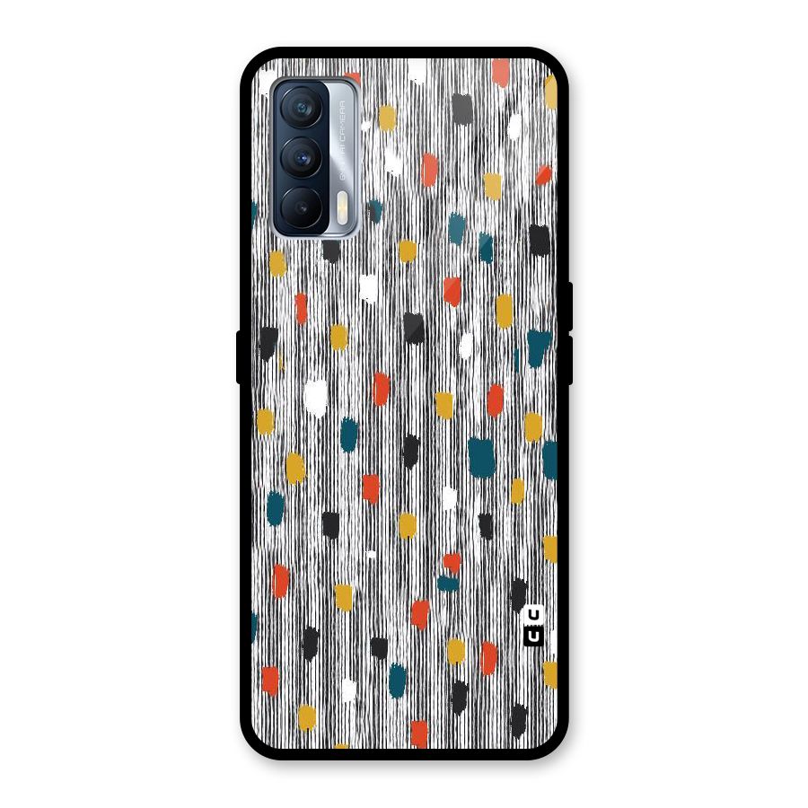 Single Paint Pattern Glass Back Case for Realme X7