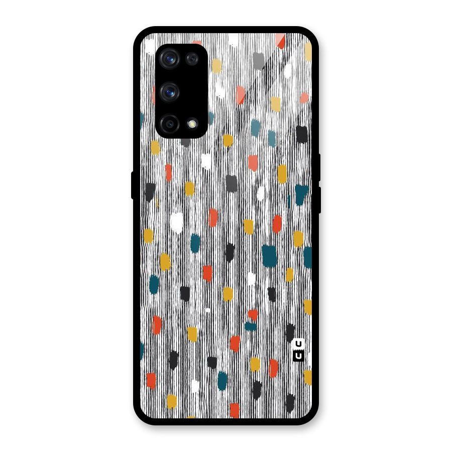 Single Paint Pattern Glass Back Case for Realme X7 Pro
