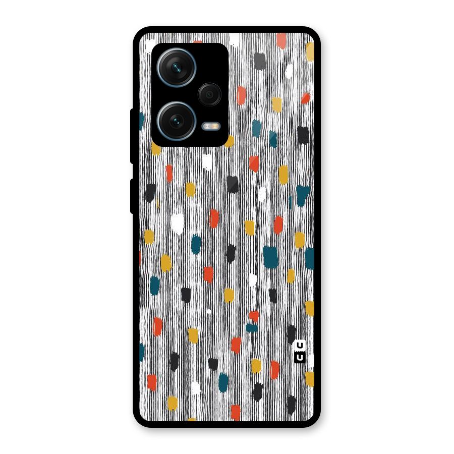 Single Paint Pattern Glass Back Case for Redmi Note 12 Pro Plus 5G