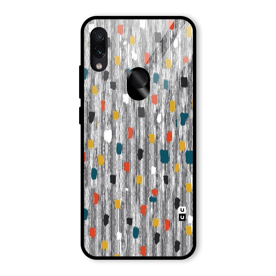 Single Paint Pattern Glass Back Case for Redmi Note 7 Pro
