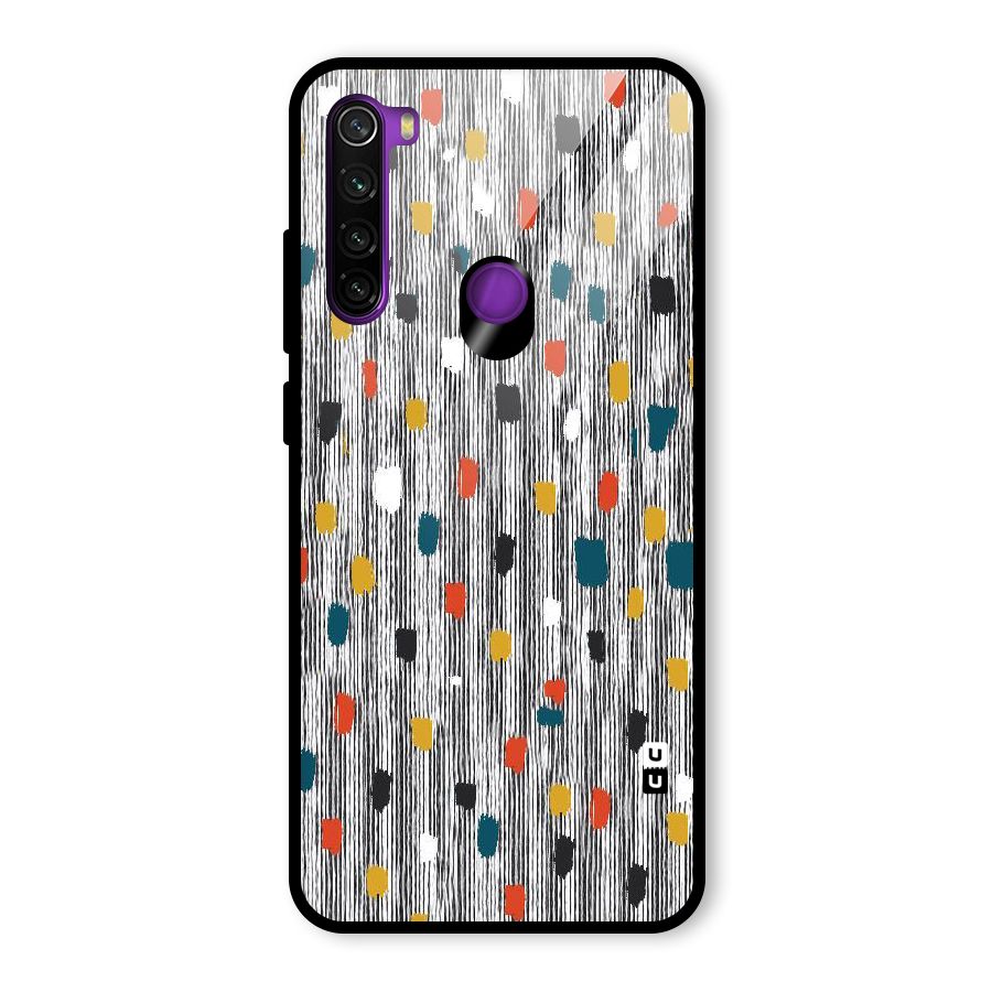 Single Paint Pattern Glass Back Case for Redmi Note 8
