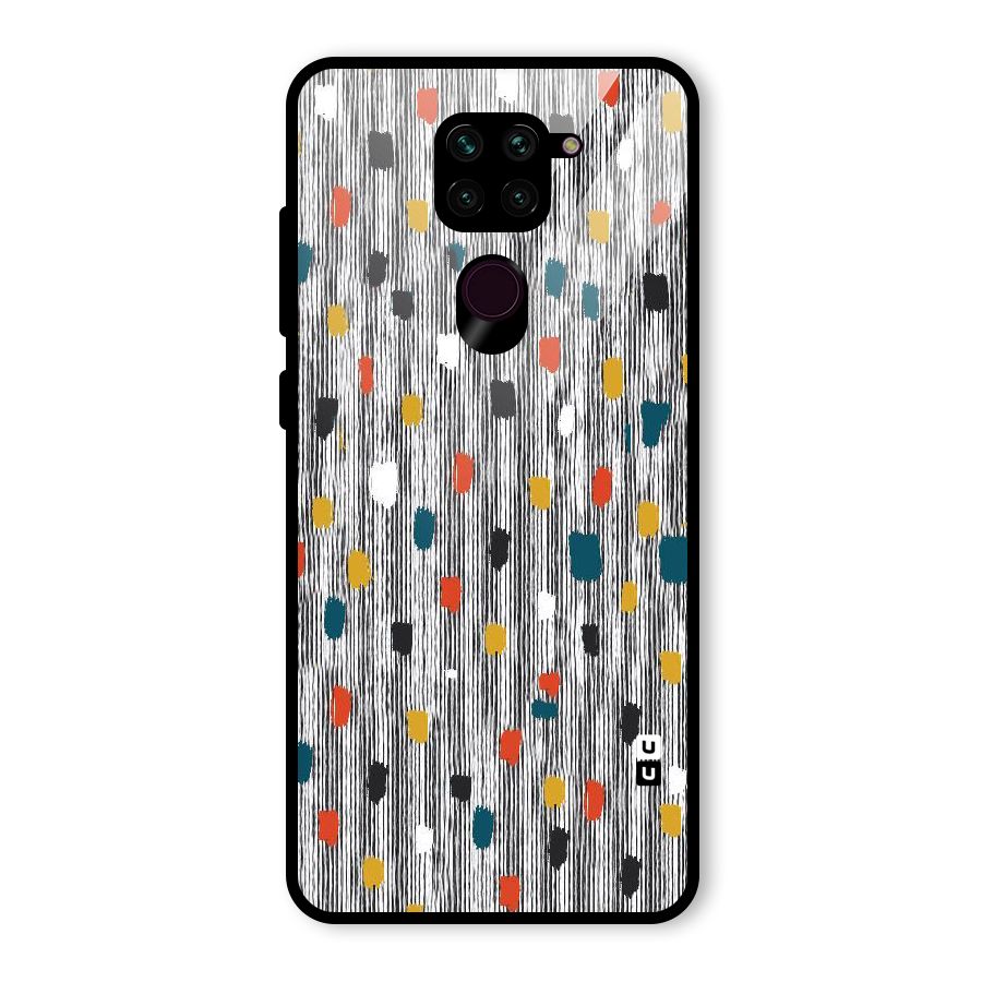 Single Paint Pattern Glass Back Case for Redmi Note 9