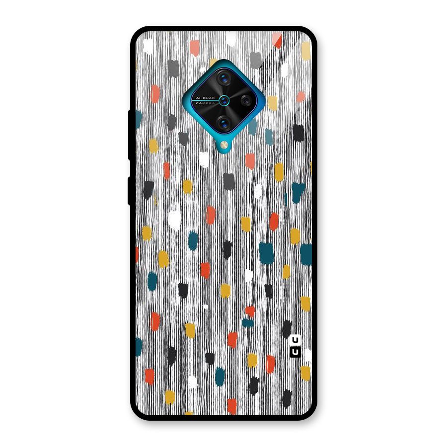 Single Paint Pattern Glass Back Case for Vivo S1 Pro