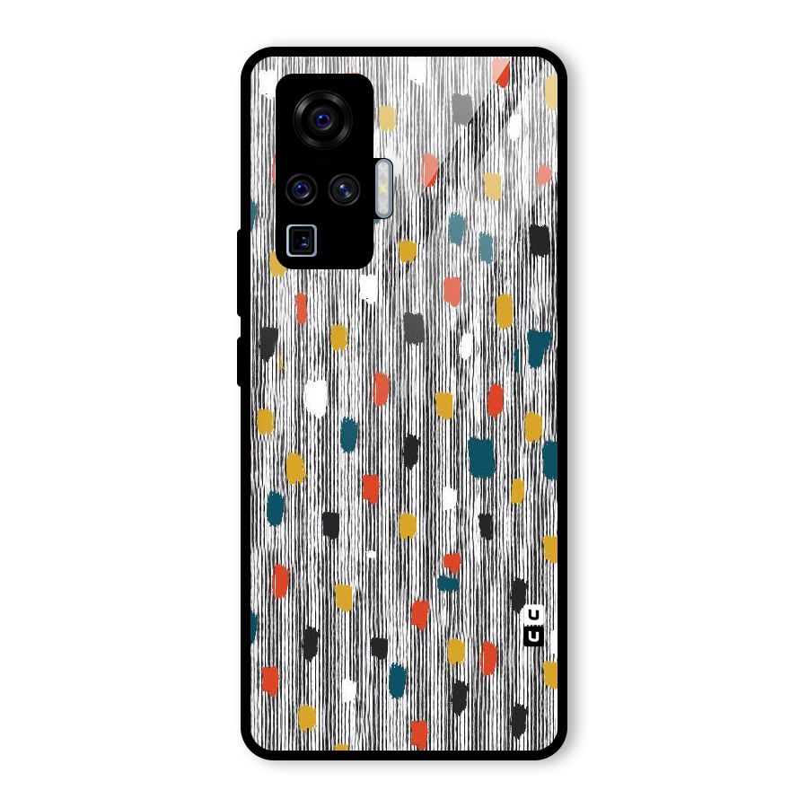 Single Paint Pattern Glass Back Case for Vivo X50 Pro
