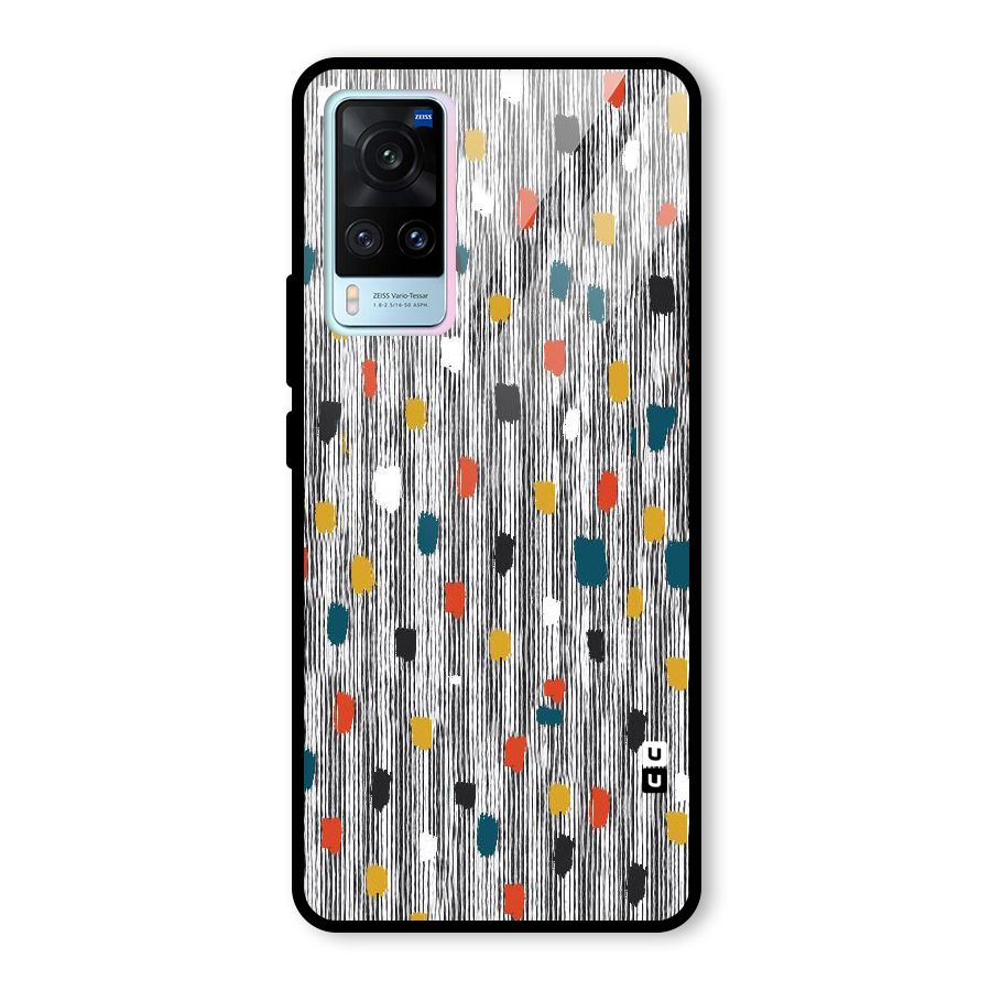 Single Paint Pattern Glass Back Case for Vivo X60