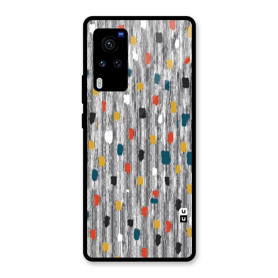 Single Paint Pattern Glass Back Case for Vivo X60 Pro