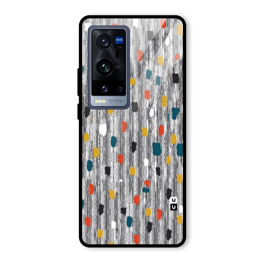 Single Paint Pattern Glass Back Case for Vivo X60 Pro Plus