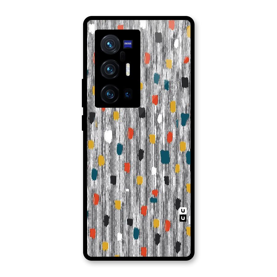 Single Paint Pattern Glass Back Case for Vivo X70 Pro Plus