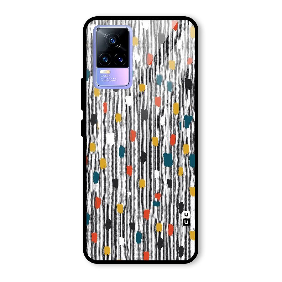 Single Paint Pattern Glass Back Case for Vivo Y73