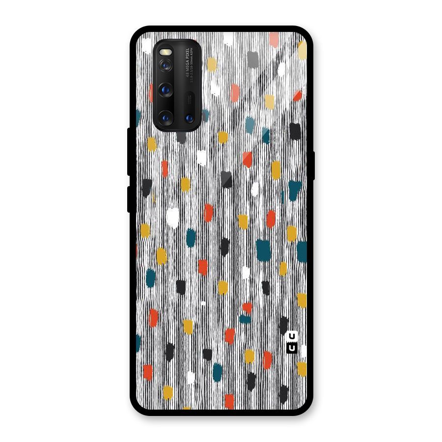 Single Paint Pattern Glass Back Case for Vivo iQOO 3