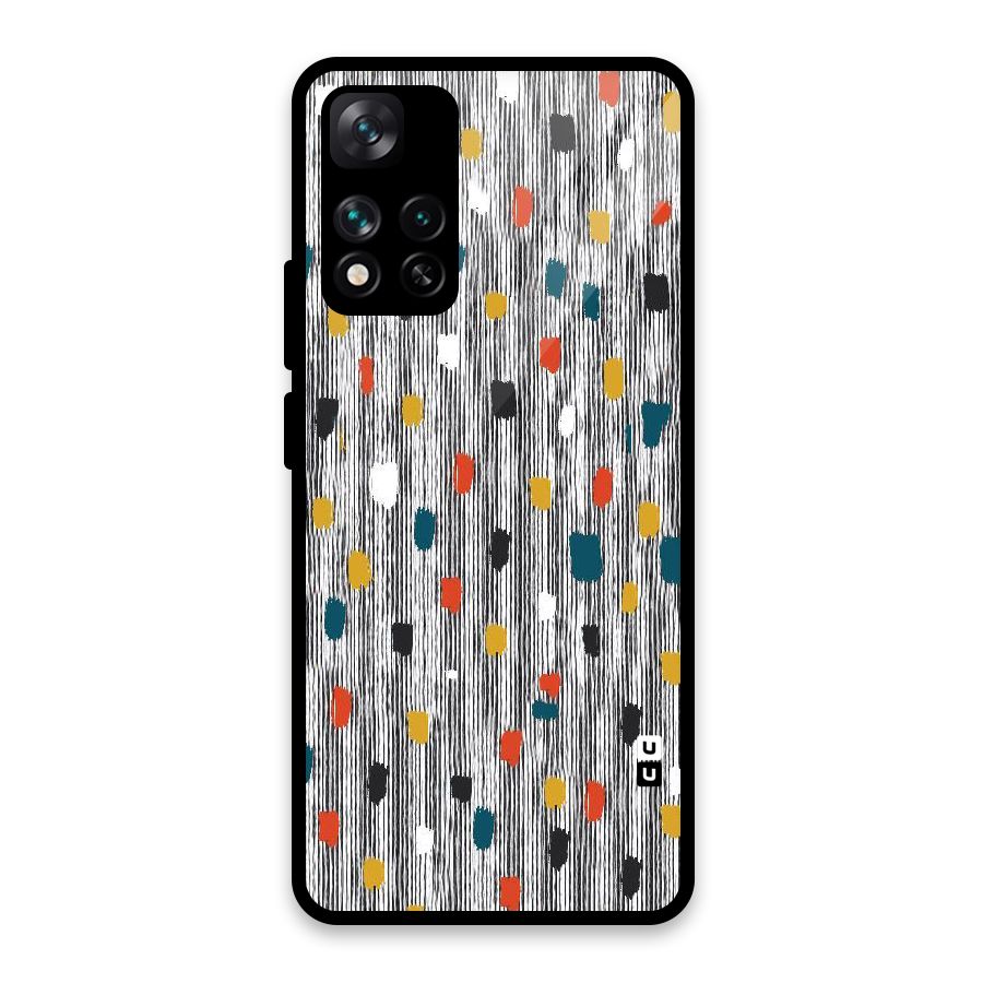 Single Paint Pattern Glass Back Case for Xiaomi 11i HyperCharge 5G