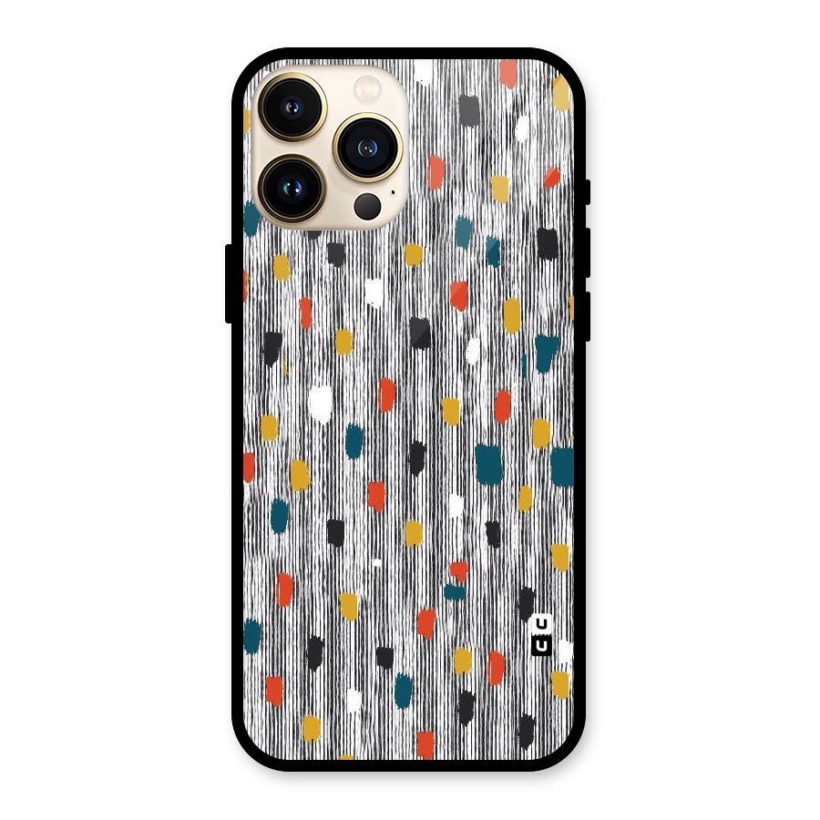 Single Paint Pattern Glass Back Case for iPhone 13 Pro Max