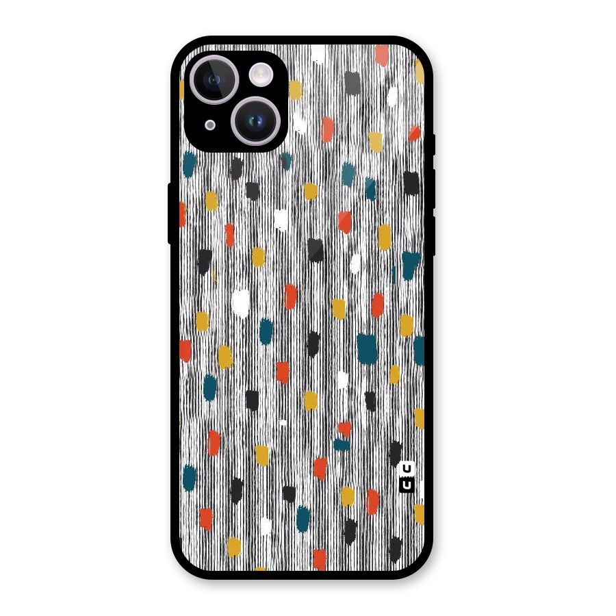 Single Paint Pattern Glass Back Case for iPhone 14 Plus
