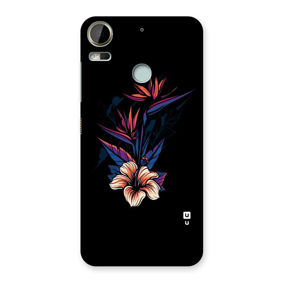Single Painted Flower Back Case for Desire 10 Pro