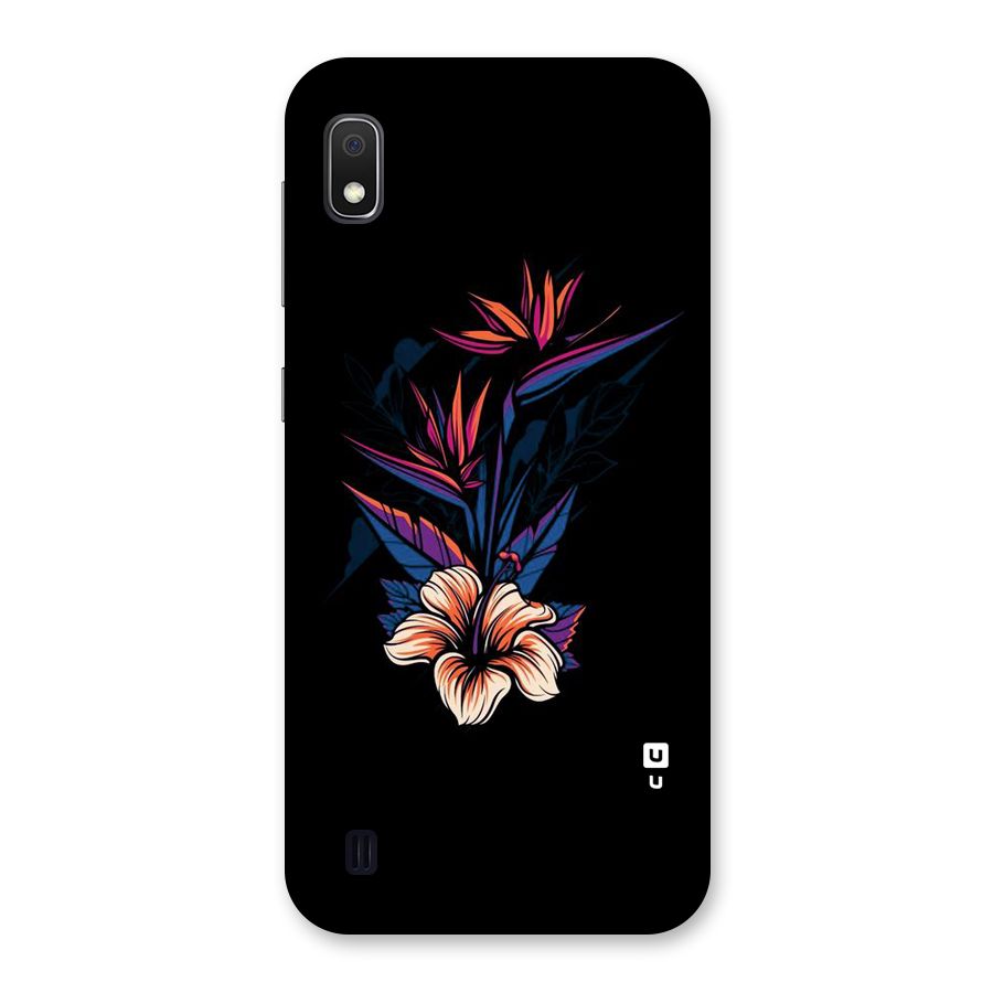 Single Painted Flower Back Case for Galaxy A10