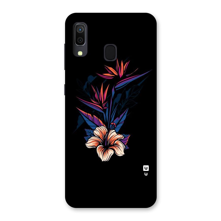 Single Painted Flower Back Case for Galaxy A30
