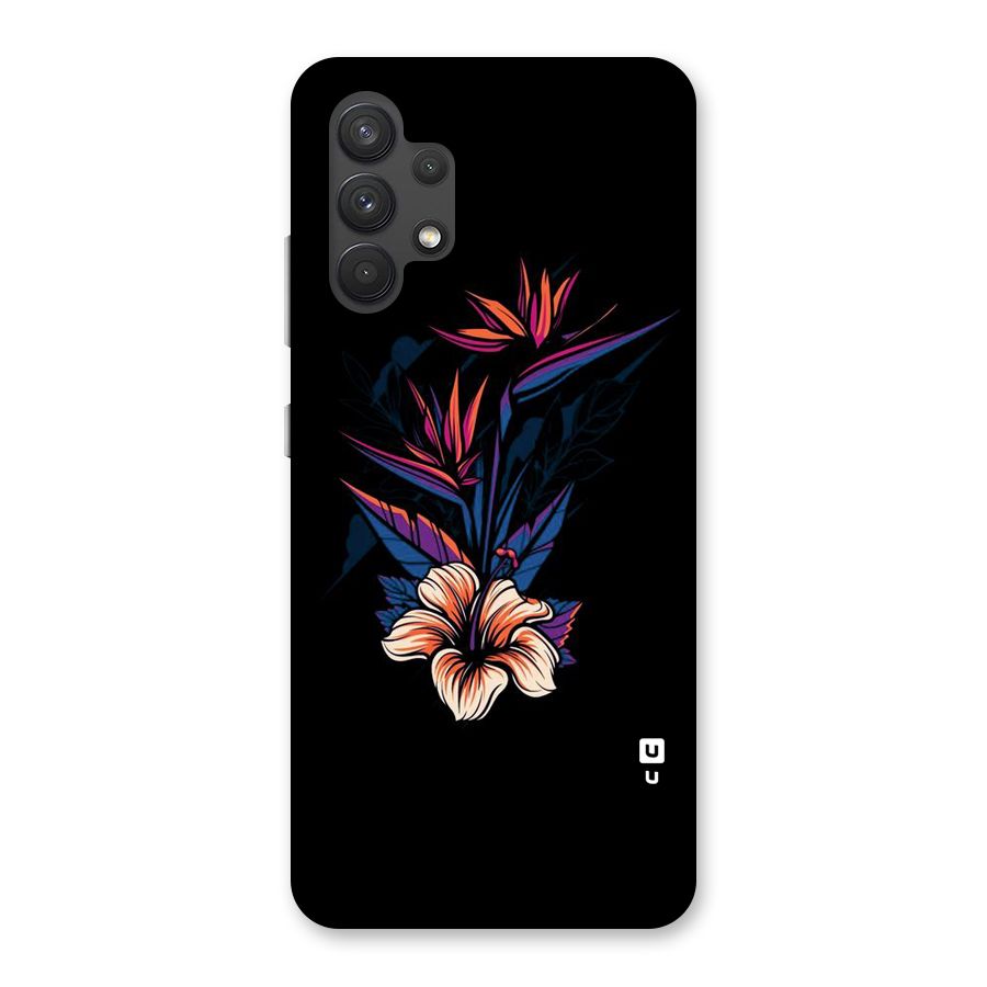 Single Painted Flower Back Case for Galaxy A32
