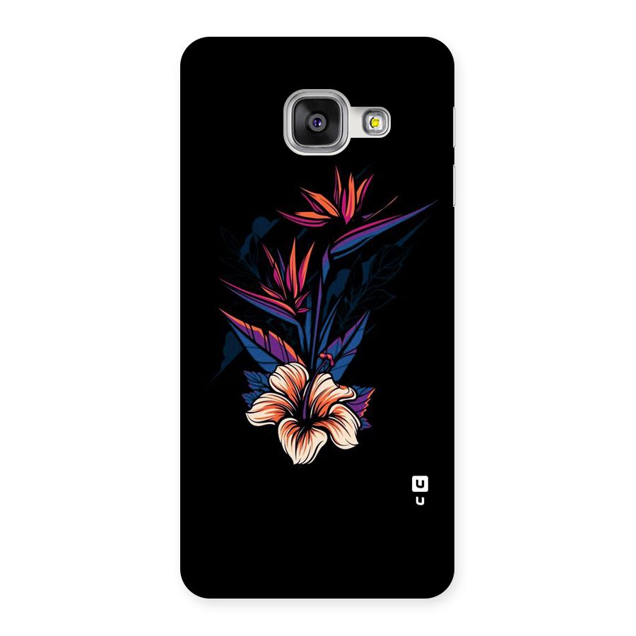 Single Painted Flower Back Case for Galaxy A3 2016