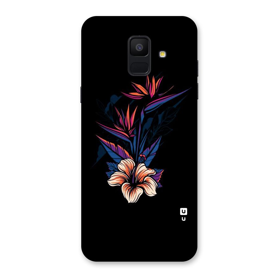 Single Painted Flower Back Case for Galaxy A6 (2018)