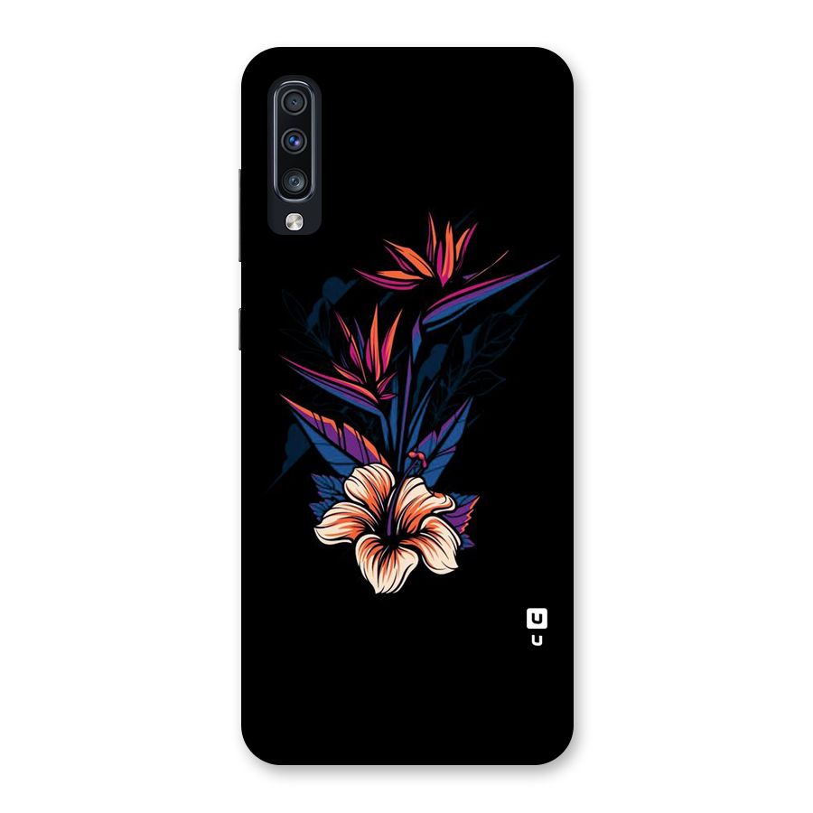 Single Painted Flower Back Case for Galaxy A70
