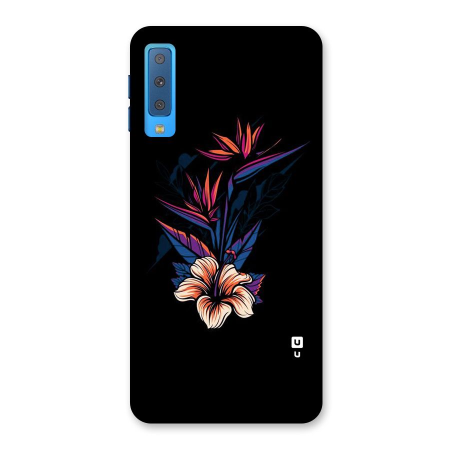 Single Painted Flower Back Case for Galaxy A7 (2018)