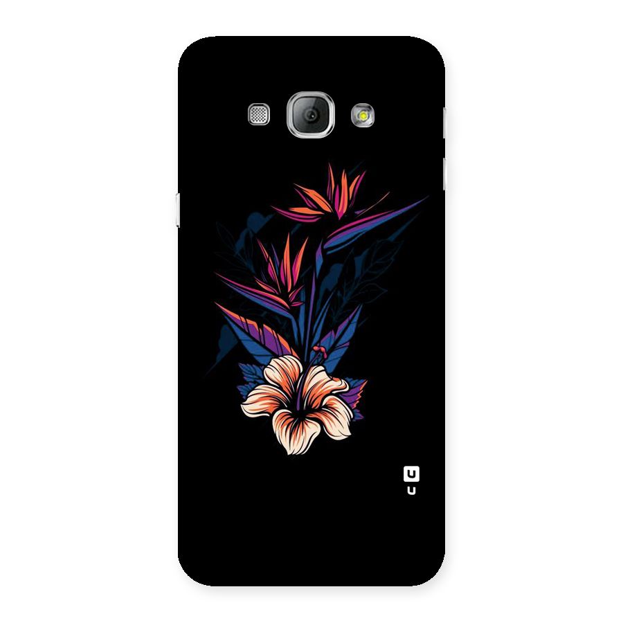 Single Painted Flower Back Case for Galaxy A8