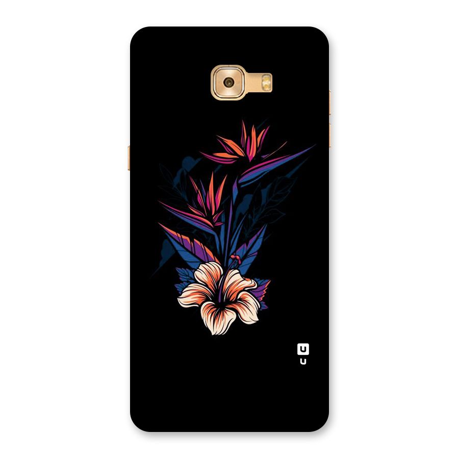 Single Painted Flower Back Case for Galaxy C9 Pro