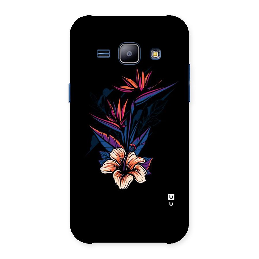 Single Painted Flower Back Case for Galaxy J1
