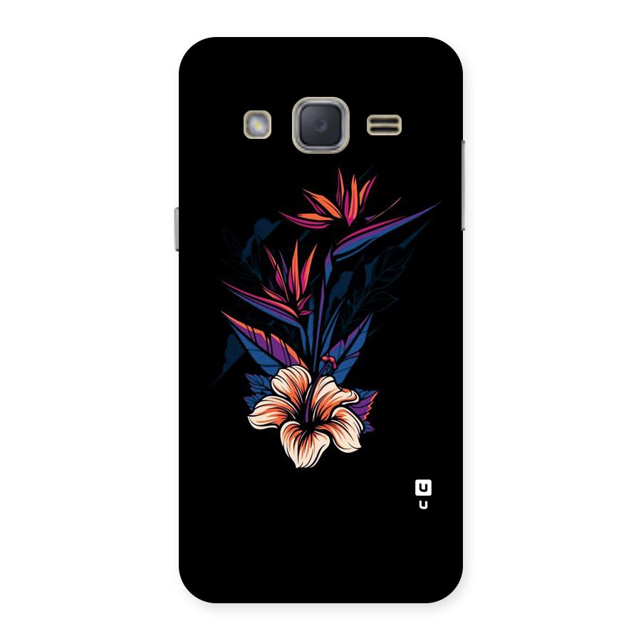 Single Painted Flower Back Case for Galaxy J2