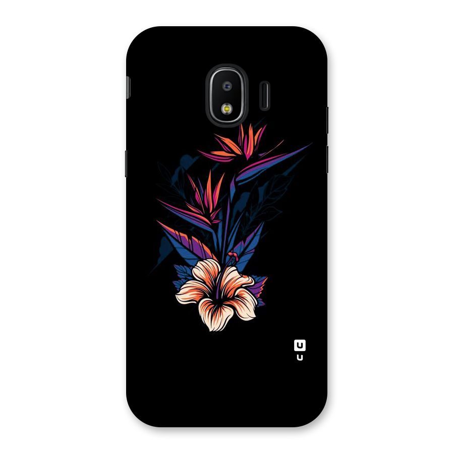 Single Painted Flower Back Case for Galaxy J2 Pro 2018