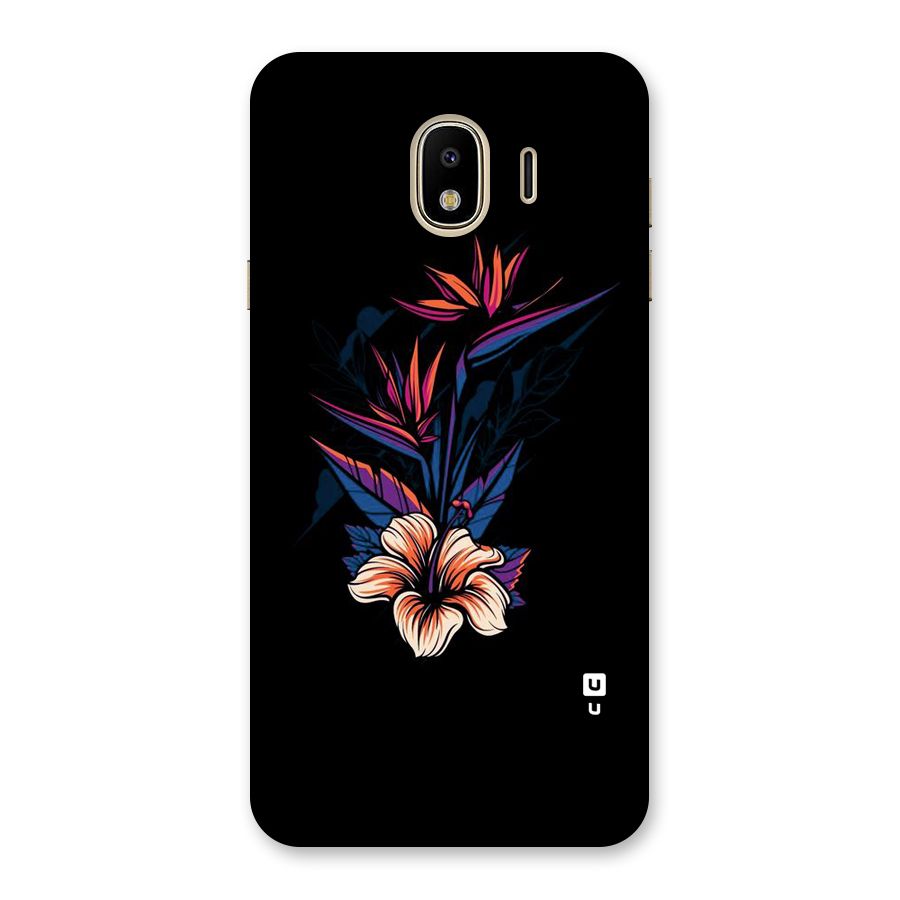 Single Painted Flower Back Case for Galaxy J4