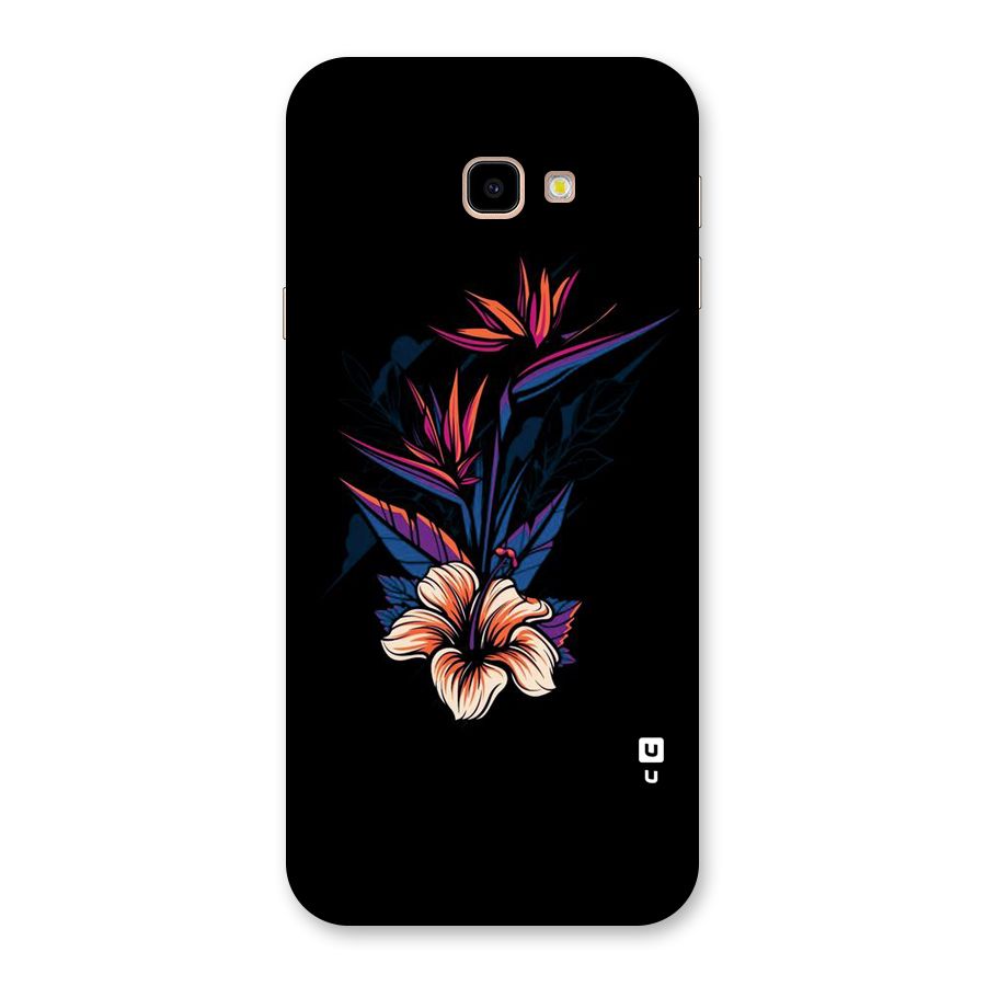 Single Painted Flower Back Case for Galaxy J4 Plus