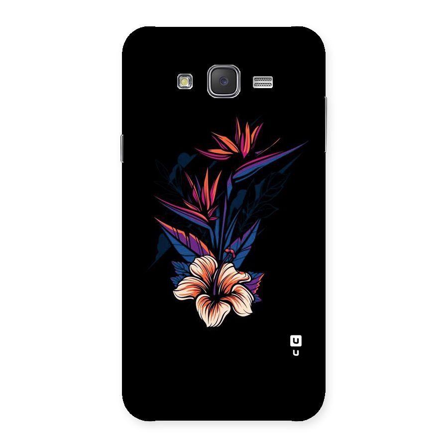 Single Painted Flower Back Case for Galaxy J7