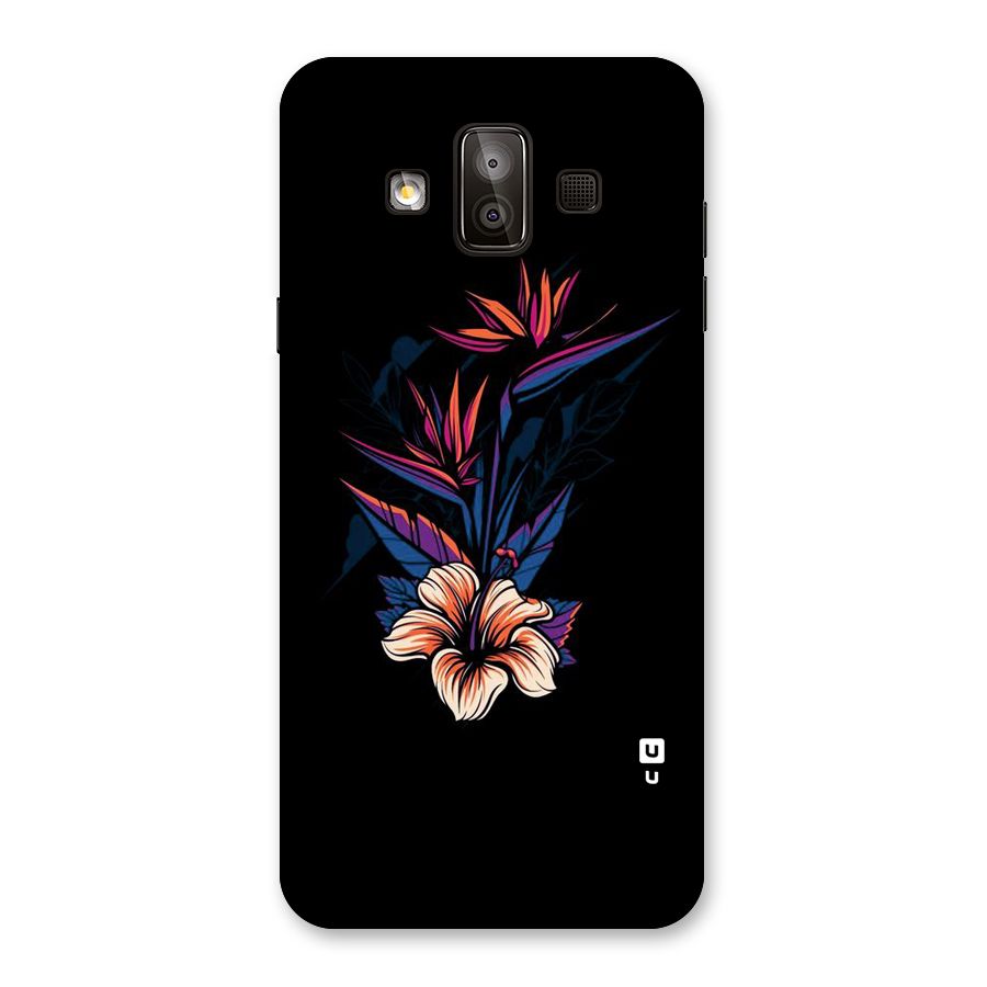 Single Painted Flower Back Case for Galaxy J7 Duo