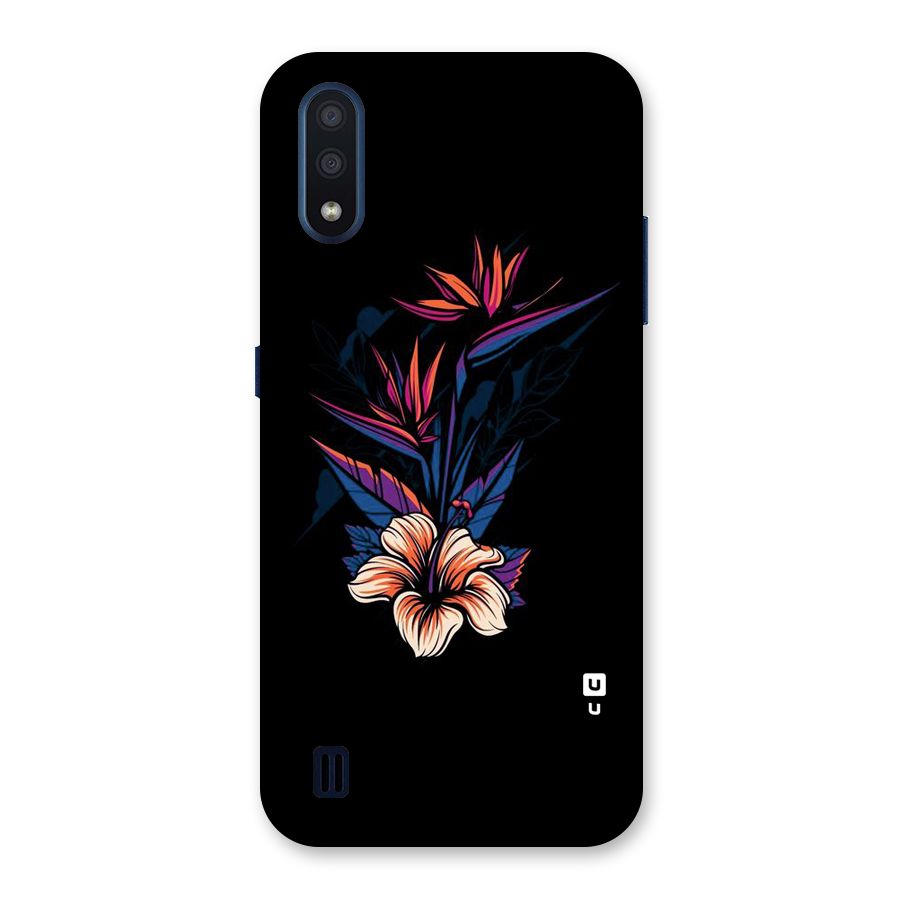 Single Painted Flower Back Case for Galaxy M01