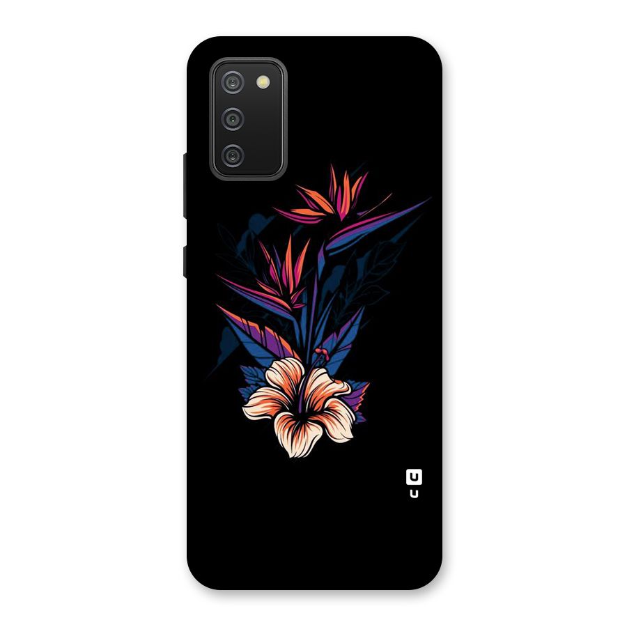 Single Painted Flower Back Case for Galaxy M02s