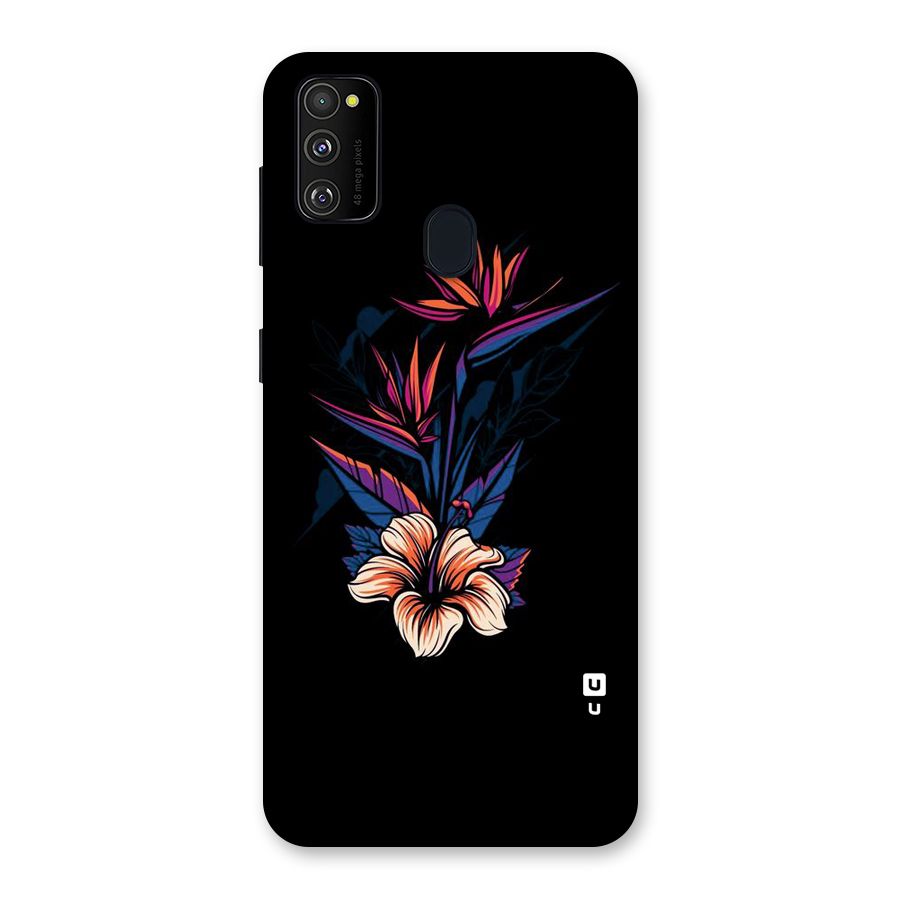 Single Painted Flower Back Case for Galaxy M30s