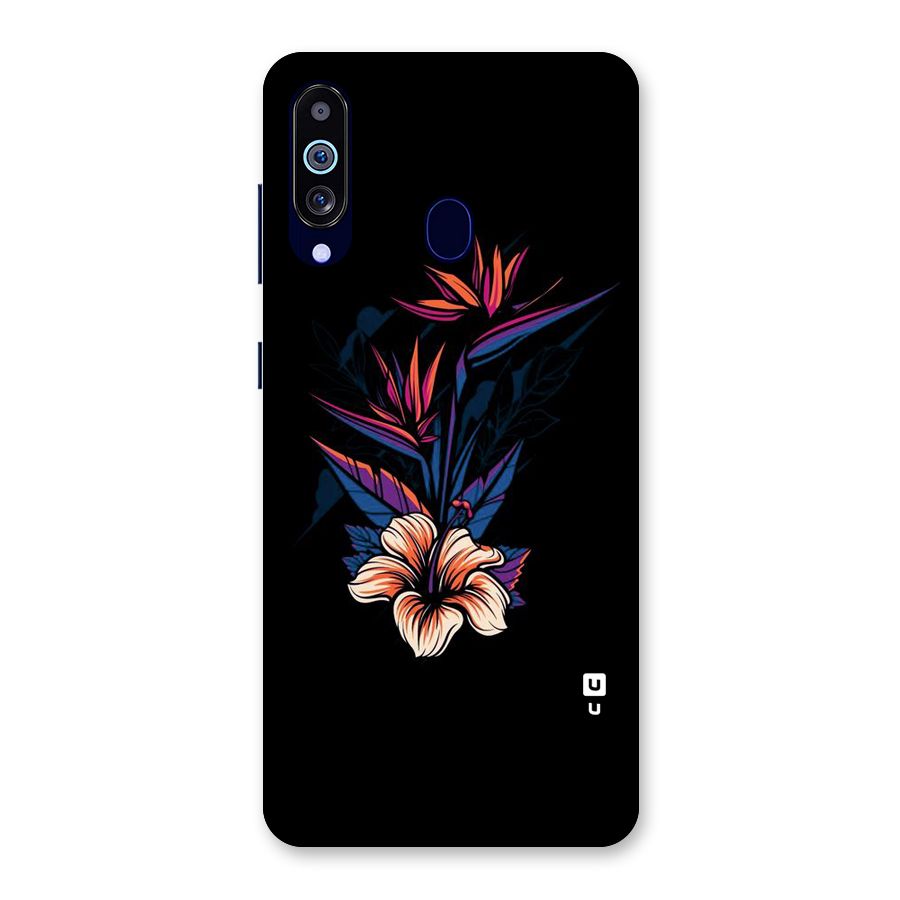 Single Painted Flower Back Case for Galaxy M40