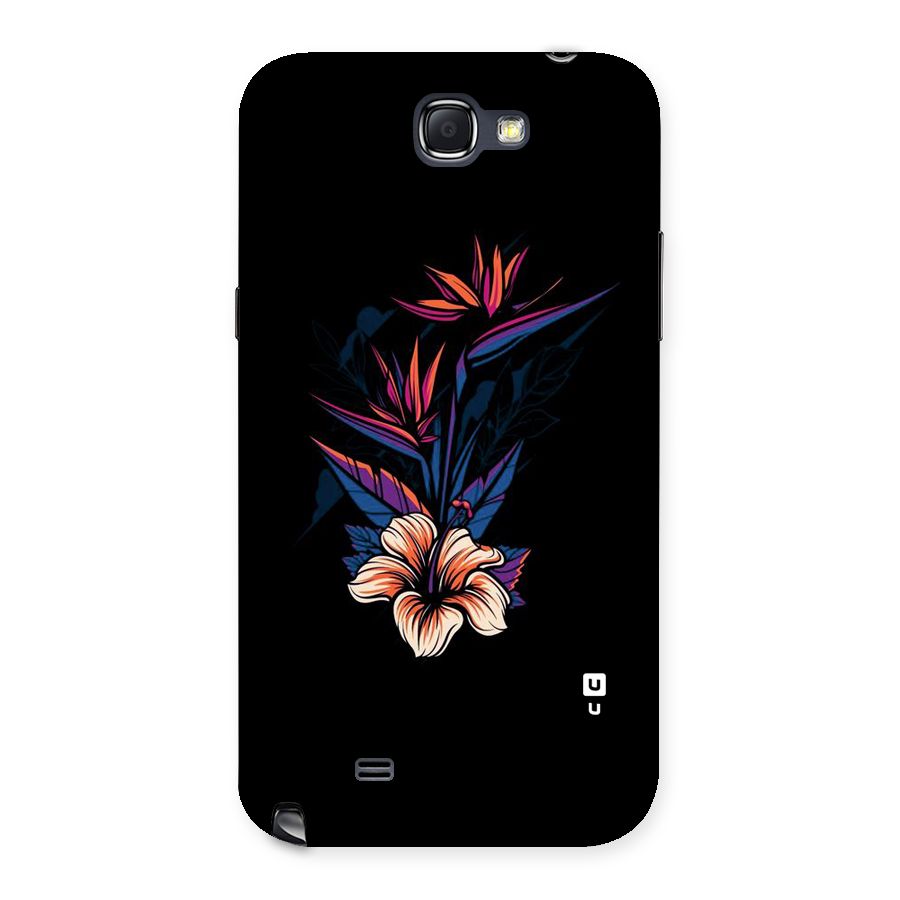 Single Painted Flower Back Case for Galaxy Note 2
