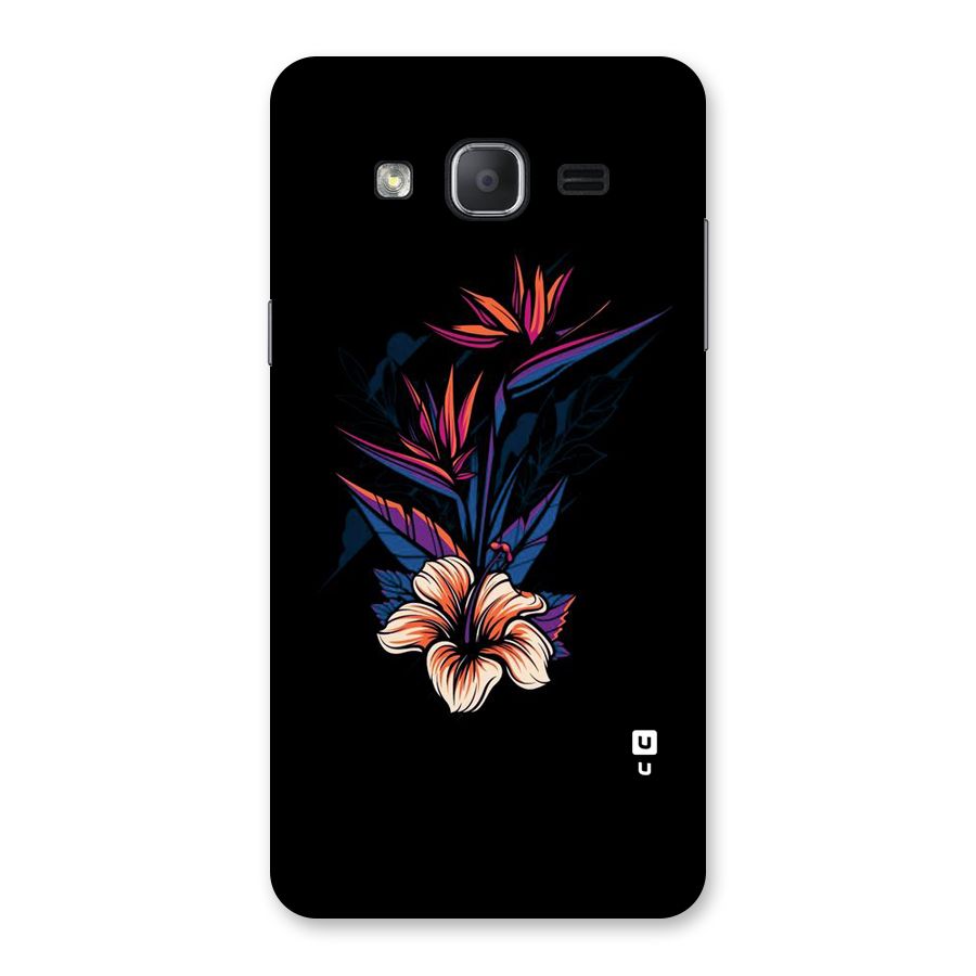 Single Painted Flower Back Case for Galaxy On7 2015