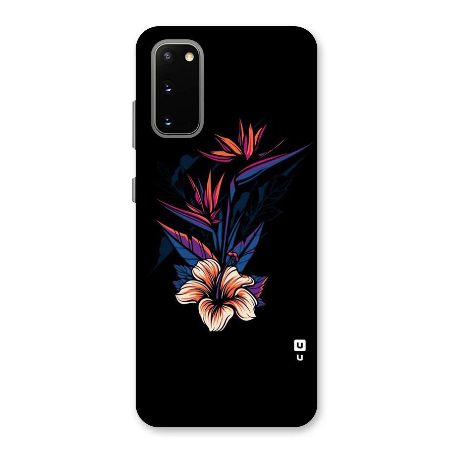 Single Painted Flower Back Case for Galaxy S20