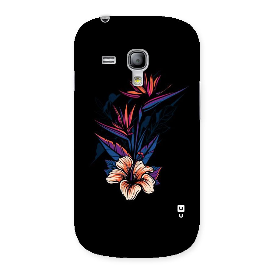 Single Painted Flower Back Case for Galaxy S3 Mini